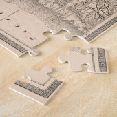 ヴィンテージワシントン州の地図(1883) ジグソーパズル (側面)