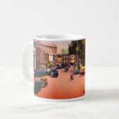 ヴィンテージワシントン広場、ニューポート、ロードアイランド コーヒーマグカップ (正面左)
