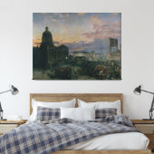 ヴィンテージワシントン通りインディアナポリス キャンバスプリント (インサイチュ (寝室))