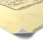 ヴィンテージワシントンD.C.の地図(1909) ポスター (角)