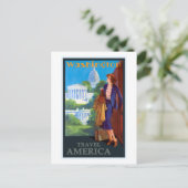 ヴィンテージワシントンDCキャピトルトラベルアメリカポスト ポストカード (スタンド正面)