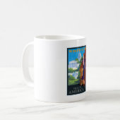 ヴィンテージワシントンDCキャピトルトラベルアメリカ コーヒーマグカップ (正面左)