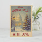 ヴィンテージワシントンDCラブクリスマス シーズンカード (スタンド正面)