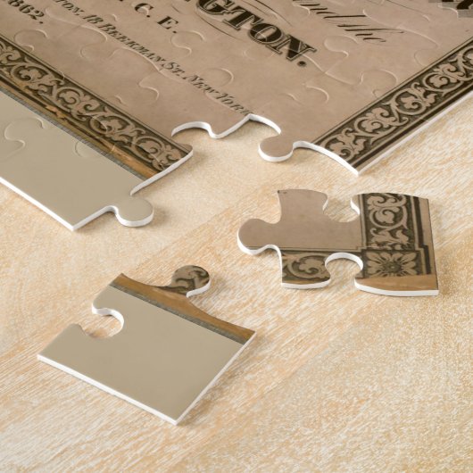 ヴィンテージワシントンDC内戦防衛マップ1864 ジグソーパズル (側面)