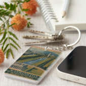 ヴィンテージワシントンDC旅行ポスター キーホルダー (正面右)