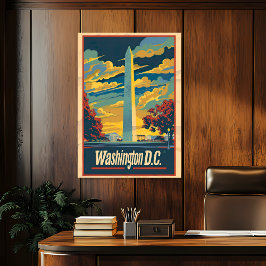 ヴィンテージワシントンDC旅行ポスター ポスター