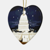 ヴィンテージワシントンDC旅行 セラミックオーナメント (左)