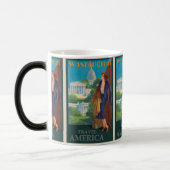 ヴィンテージワシントンDC：アメリカ旅行 モーフィングマグカップ (左)