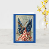 ヴィンテージワシ旗 カード (黄色い花)