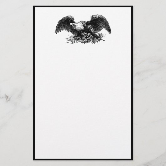 ヴィンテージワシ 便箋 (正面)