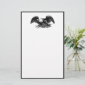 ヴィンテージワシ 便箋 (スタンド正面)