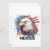 ヴィンテージワシ 招待状 (正面/裏面)