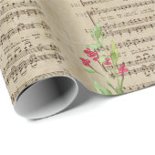 ヴィンテージワセールワスールクリスマスキャロルスクリプト ラッピングペーパー (ロールコーナー)