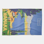 ヴィンテージワナカニュージーランドレイクランドトラベル キッチンタオル (横)