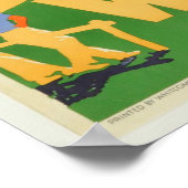 ヴィンテージワナカニュージーランドレイクランドトラベル ポスター (角)