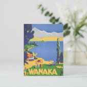 ヴィンテージワナカニュージーランドレイクランドトラベル ポストカード (スタンド正面)