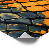 ヴィンテージワニの接写 ポスター (角)