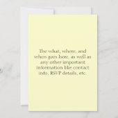 ヴィンテージワニ招待状 招待状 (裏面)