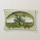 ヴィンテージワニ葉書 アクセントクッション (裏面)