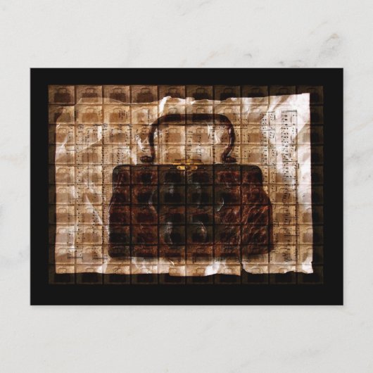 ヴィンテージワニ ポストカード (正面)