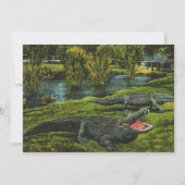 ヴィンテージワニ、海洋生物爬虫類動物 (正面)