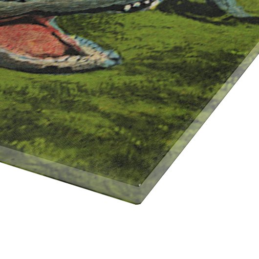 ヴィンテージワニ、海洋生物爬虫類動物 カッティングボード (角)