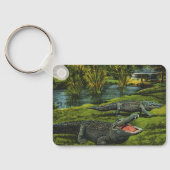 ヴィンテージワニ、海洋生物爬虫類動物 キーホルダー (裏面)