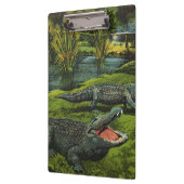 ヴィンテージワニ、海洋生物爬虫類動物 クリップボード (左)