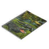 ヴィンテージワニ、海洋生物爬虫類動物 ノートブック (左側)