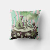 ヴィンテージワンダーランドキャタピラとアリス クッション (裏面)