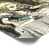 ヴィンテージワンダーランドティーパーティーピンク ポスター (角)