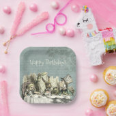 ヴィンテージワンダーランドティーパーティー ペーパープレート (パーティー)