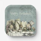 ヴィンテージワンダーランドティーパーティー ペーパープレート (正面)