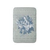 ヴィンテージワンダーランドホワイトラビットヘラルド バスマット (正面縦)