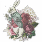 ヴィンテージワンダーランドラビットコラージュビニル シール (正面)