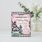 ヴィンテージワンダーランド誕生日パーティー 招待状 (スタンド正面)