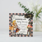 ヴィンテージワンダーランド赤ちゃんシャワー 招待状 (スタンド正面)