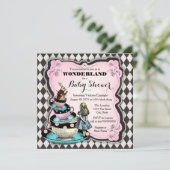 ヴィンテージワンダーランド赤ちゃんシャワー 招待状 (スタンド正面)