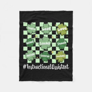 ヴィンテージワンラッキーインストラクションスタントサンパトリック フリースブランケット