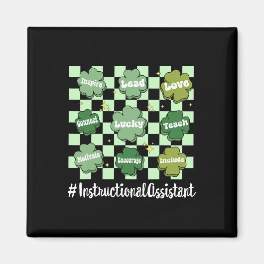 ヴィンテージワンラッキーインストラクションスタントサンパトリック マグネット (正面)