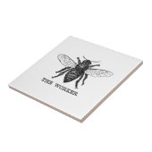 ヴィンテージワーカービーイラストレーションアート タイル (側面)