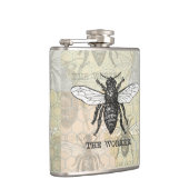 ヴィンテージワーカービーイラストレーションアート フラスク (右)