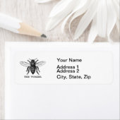 ヴィンテージワーカービーイラストレーションアート ラベル (インサイチュ)