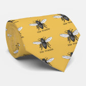 ヴィンテージワーカービーイラストレーション ネクタイ (ロール)