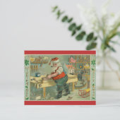 ヴィンテージワークショップサンタ ポストカード (スタンド正面)