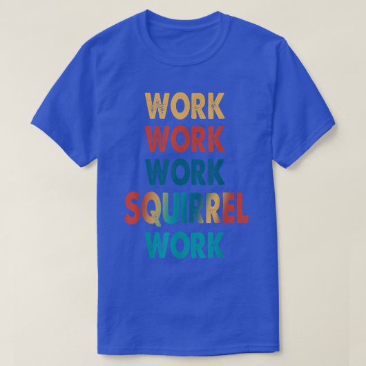 ヴィンテージワークADHD自閉症精神衛生認識度S Tシャツ (デザイン正面)