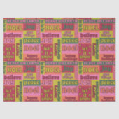 ヴィンテージワードコラージュ1970sスタイルクリスマスパターン 薄葉紙 (正面)