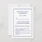 ヴィンテージワールドグローブリトグラフスケッチ海軍 出欠カード (裏面)