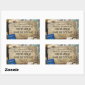 ヴィンテージワールドトラベラーサンキューステッカー 長方形シール (シート)