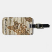 ヴィンテージワールドトラベラーマップビジネス ラゲッジタグ (正面横)